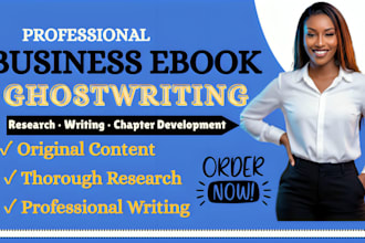ghostwrite your business or entrepreneurship ebook