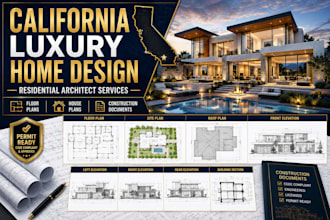 design california modern house design residential architectural plan floor plans