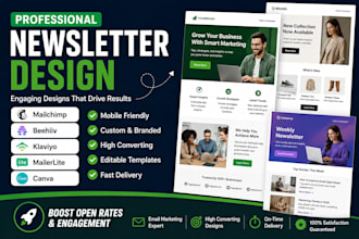 design a professional newsletter for email marketing