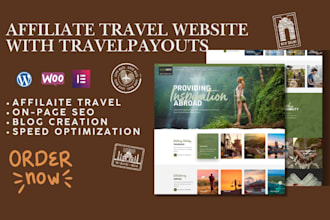 build travel website, automated affiliate travel website with travelpayouts