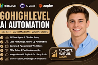gohighlevel ai voice agent chatbot automation lead nurturing booking workflow
