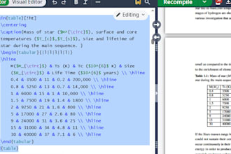 format and typeset your research document in latex and overleaf