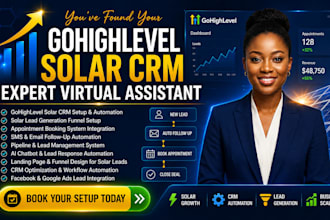 build gohighlevel solar lead generation appointment booking and crm automation