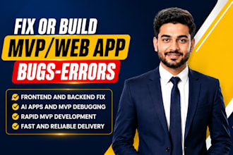 debug, fix errors, and develop ai apps or mvp web solutions