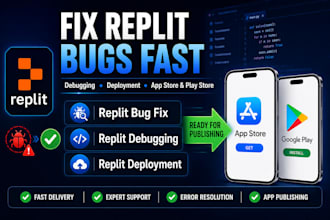 replit bug fix replit to appstore playstore replit debugging replit deployment