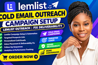 setup lemlist cold email outreach campaign lemlist outreach fix deliverability