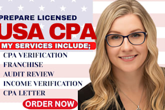 prepare US CPA letter mortgage letter financial audit gaap audit item 22