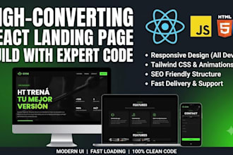 create a modern responsive landing page for your startup