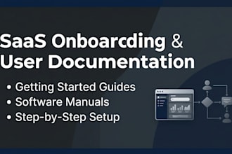 write your saas onboarding guide and user documentation