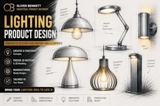 design innovative lighting products and professional lamp designs