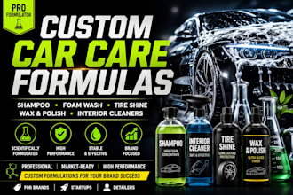 develop custom car care and detailing product formulations