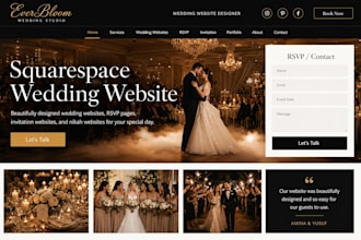 design redesign squarespace wedding website zola wedding rsvp nikah website