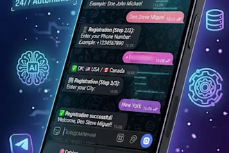 create a custom ai telegram bot with automation