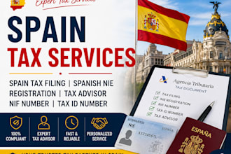spain tax filing spanish nie registration tax advisor nif number tax id number