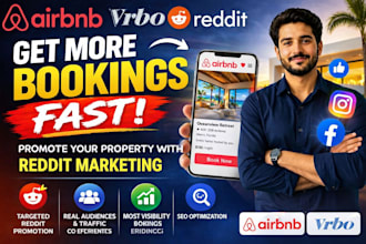 promote and advertise airbnb vrbo travels bookings property via reddit marketing