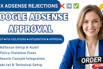 fix website for google adsense approval and setup ads text