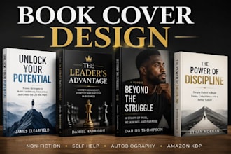 design modern non fiction self help autobiography amazon KDP book covers