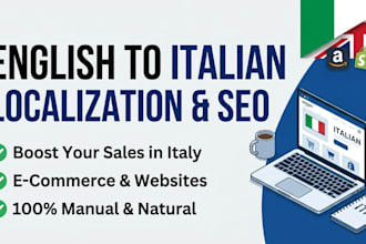 localize and optimize your website or e commerce for the italian market