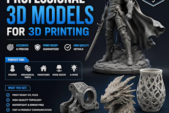 create detailed and professionally optimized 3d models