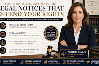 draft a powerful cease and desist letter for defamation libel or slander