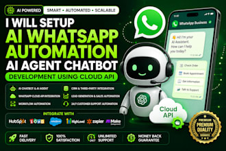 setup ai whatsapp automation ai agent chatbot development using cloud API