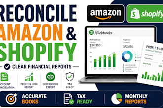 reconcile your amazon or shopify store accounts and deliver clear reports