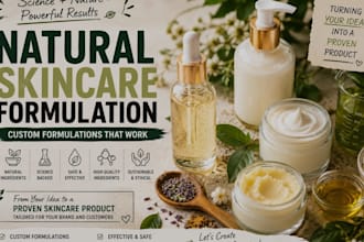 formulate natural skincare products with active ingredients