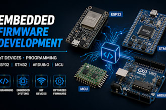 develop firmware embedded engineer iot device programmin esp32 stm32 arduino mcu