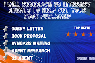 research US literary agents to help get your book published