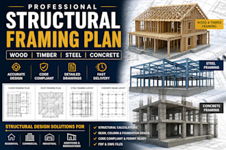 structural framing plan wood timber framing steel concrete design