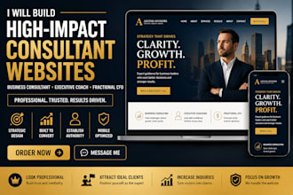 build business consultant website executive coach website fractional cfo website