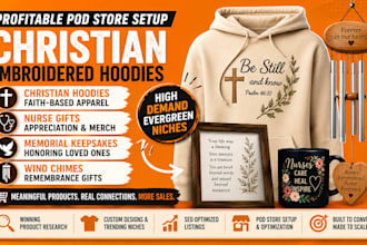 christian embroidery hoodie nurse gifts memorial wind chimes keepsake prints pod