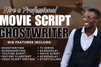 write movie script screenplay feature film script short film festive stage play