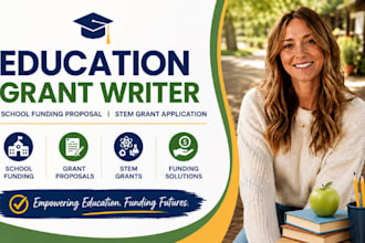 write education grant writer, school funding proposal, stem grant applicationpro