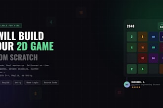 develop a 2d and 3d game