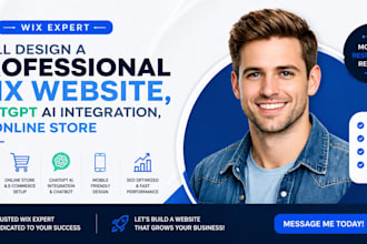 design a professional wix website, redesign wix website, SEO