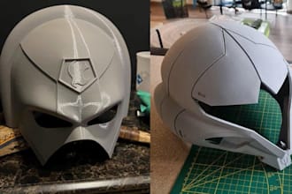 design 3d cosplay armor weapon swords daggers hammers helmet mask and props