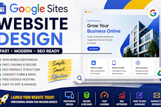 create a professional google sites website and website seo for your business