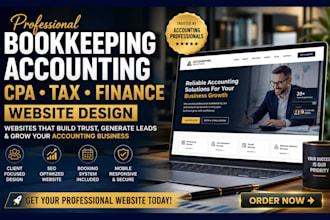 build bookkeeping CPA accounting website that generate clients and builds trust