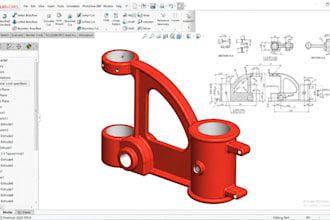 do mechanical product cad design, 3d modeling for stl printing using solidworks