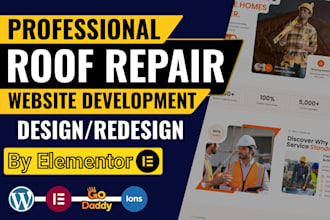 build roof repair website roof installation, roofing contractor handyman website