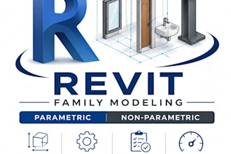 revit families with parametric and non parametric modeling