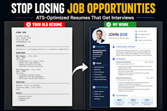 write ats optimized professional resumes and cvs