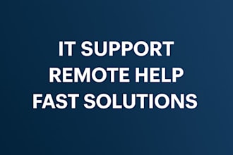 provide IT support and troubleshooting remotely
