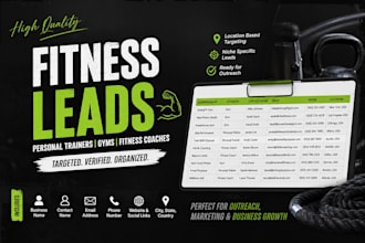 generate leads for personal trainers , gym and fitness coach