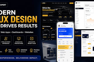 do dynamic mobile ui, ux app design web design, figma prototype for ios, android