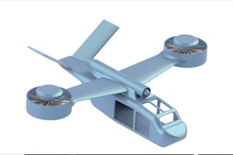 design manufacture custom uav, vtol quadcopter, fpv drone frame model for print