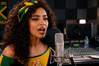 sing female jamaican reggae dancehall vocals, dj drop, hype intros, radio jingle