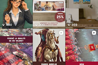 design social media posts and content