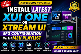 install latest xui one xtream ui epg configuration with m3uplaylist